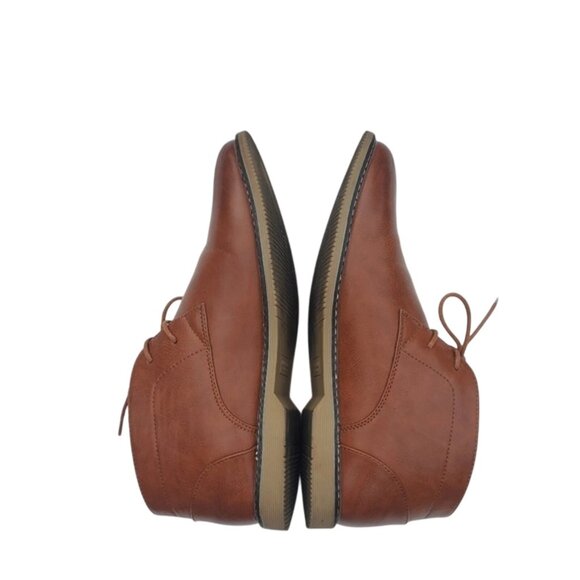 London Fog Collection Blackburn size 11M memory foam ankle light Faux Leather Br - Picture 6 of 8